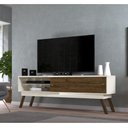 Ver imagem 1 de Rack Frizz com 2 Portas 182 Cm - Off White/imbuia