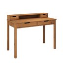 Ver imagem 5 de Escrivaninha Funcional Organizadora Madeira 2 Nichos 4 Gav Freijó Raul Idimex