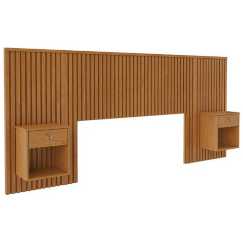 Cabeceira Sonhar Ripada com Mesa Cinamomo Jcm Movelaria
