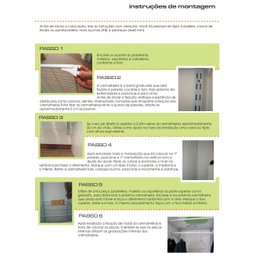 Arara cabideiro aramado trilho parede closet loja suspenso Br 1,60 m - 4
