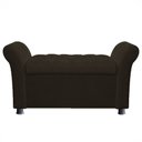 Ver imagem 2 de Recamier Bau Egeo 120X Suede Marrom - Dominic Decor