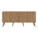 Ver imagem 4 de Rack Retrô para Tv até 50 Polegadas com 4 Portas Multimóveis Mp1071 Rustic/natural