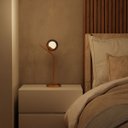 Ver imagem 3 de Abajur Luminaria de Mesa Moderno Michelle Inclinado Globo 10cm Decoração Casa Sala Quarto Escritório