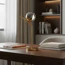 Ver imagem 2 de Abajur Luminaria de Mesa Moderno Michelle Inclinado Globo 10cm Decoração Casa Sala Quarto Escritório