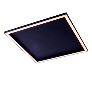 Plafon de Sobrepor Led 42w Perfil Led Integrado Design Moderno Quarto Sala Escritorio Bivolt:preto L