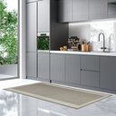 Ver imagem 2 de Tapete Antiderrapante 50x70cm Multi Square Gold/Bege Kacyumara - Casa k
