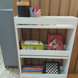 Organizador Livros de Crianças, Estante para Livros, Armário para Livros, Livros na Sala de Leitura