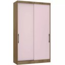 Ver imagem 1 de Guarda-roupa Modulado 134,5cm 2 Portas de Correr 3 Gavetas Paris Luciane
