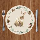 Ver imagem 1 de Sousplat de Páscoa Coelho Guirlanda Mesa Posta Cozinha