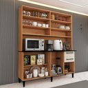 Ver imagem 2 de Cozinha Compacta Vitória 7 Portas 2 Gavetas Freijó/off White - Panorama Móveis