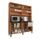 Ver imagem 4 de Cozinha Compacta Vitória 7 Portas 2 Gavetas Freijó/off White - Panorama Móveis