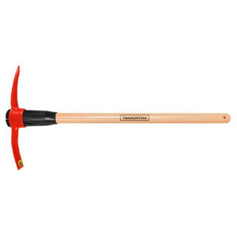 Picareta Estreita Em Aço 4 Com Cabo De Madeira 90 Cm