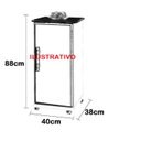 Ver imagem 2 de Balcão Vitória para Bebedouro Cor Branco 1 Porta Oferta!