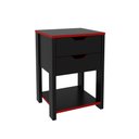 Ver imagem 1 de Gaveteiro Gamer Multiuso Preto com Vermelho Tecnomobili Me4163 Cor: Preto/vermelho