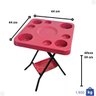 Mesinha Petisqueira Dobrábel Vermelha com Bandeja - 2