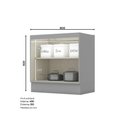 Ver imagem 3 de Balcão Modulado 80cm com Tampo para Cooktop 2 Portas Emily Henn