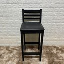 Ver imagem 1 de Banqueta Fixa Estofada de Madeira:preto