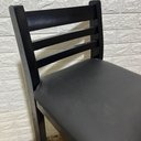 Ver imagem 4 de Banqueta Fixa Estofada de Madeira:preto