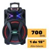 Caixa Amplificada Amvox Aca700 Pancadão - 700W Rms Microfone - 2