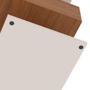 Ver imagem 4 de Mesa de Cabeceira Celta em Mdf 15mm com 1 Gaveta Off White e Cedro