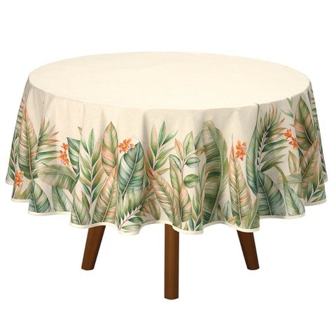 Toalha de Mesa Redonda Döhler Clean Hércules 8 Lugares Redonda 8 Lugares