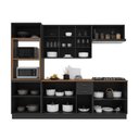 Ver imagem 3 de Armário de Cozinha Modulada Completa Fidelitá Nara 100% MDF 5 Peças 270cm 14 Portas 2 Gavetas com