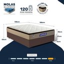 Ver imagem 5 de Cama Box + Colchão Gazin de Molas Ensacadas Pillow Top Air Pro Casal 138 cm