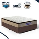 Ver imagem 3 de Cama Box + Colchão Gazin de Molas Ensacadas Pillow Top Air Pro Casal 138 cm