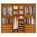 Ver imagem 5 de Guarda Roupa Casal Volpi 6 Portas com Espelhos Mdf 278 Cm Cumaru Madetec