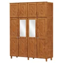 Ver imagem 2 de Guarda-Roupa Casal com Espelho 8 Portas 3 Gavetas Grécia 