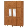 Guarda-Roupa Casal com Espelho 8 Portas 3 Gavetas Grécia  - 2