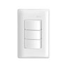 Simon 19 Interruptor 3 Seções com Placa - 1