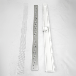 Ralo Linear Box de Banheiro 5x70 Inox 304 Tela e Coletor Plástico Saída 40mm:branco - 7
