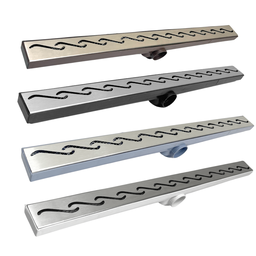 Ralo Linear Box de Banheiro 5x70 Inox 304 Tela e Coletor Plástico Saída 40mm:branco - 8