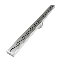 Ralo Linear Box de Banheiro 5x70 Inox 304 Tela e Coletor Plástico Saída 40mm:branco - 4