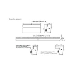Motor Porta Social de Correr Laboratório com Trava Abertura sem Toque - 2