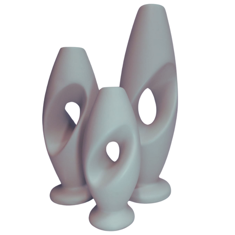 Trio Garrafas Vazada Perfeitas para Decorar Sua Casa com Estilo e Elegância.