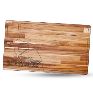 Tábua de Carne para Churrasco Teca Authentic Chapéu Cowboy