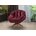 Poltrona Decorativa Pillow Top com Base Giratória Veludo Califórnia Vinho