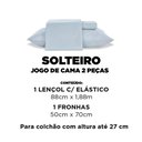 Ver imagem 7 de Jogo de Cama Solteiro 2 Peças Jolitex Ternille 300 Fios - Toque de Seda - Cinza