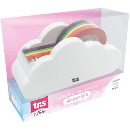 Suporte para Fita Adesiva Tris Arco Iris com Fita - 2