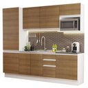 Ver imagem 3 de Armário de Cozinha Completa 100% MDF 240cm Branco/Rustic Acordes Madesa 01