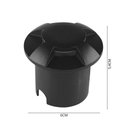 Ver imagem 2 de Balizador de Solo Led Taschibra Dome 4 Fachos Preto Bivolt