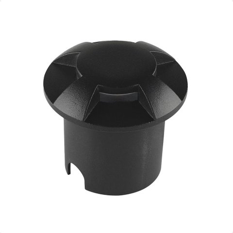 Balizador de Solo Led Taschibra Dome 4 Fachos Preto Bivolt