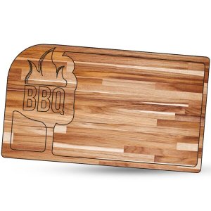 Tábua de Carne para Churrasco Teca BBQ 1