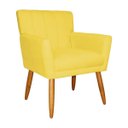 Ver imagem 5 de Poltrona Decorativa Elegante Cecília Recepção Escritório Sala de Estar Suede Amarelo