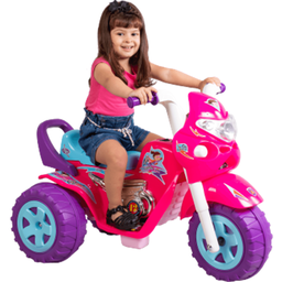 Moto Triciclo Eletrico Biemme Super Gp Raptor Girl Rosa 12v - 1