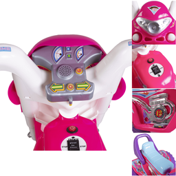 Moto Triciclo Eletrico Biemme Super Gp Raptor Girl Rosa 12v - 2
