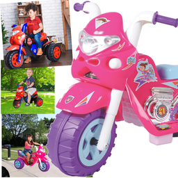 Moto Triciclo Eletrico Biemme Super Gp Raptor Girl Rosa 12v - 4