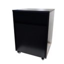 Ver imagem 1 de Mesa de Cabeceira Porquinho Volante com Gaveta e Porta:Preto